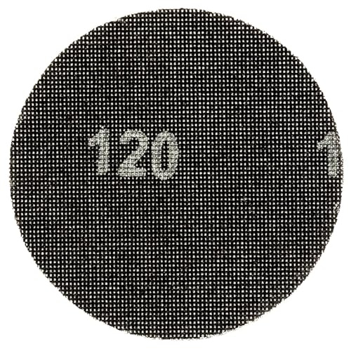 JAWERK Schleifgitter schwarz 125mm P120 | 10 Stück Kletthaftung für Exzenterschleifer | KÖRNUNG und STÜCKZAHL WÄHLBAR | von JAWERK