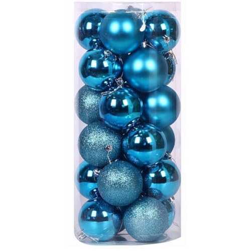 24Stück Weihnachtskugel Hängende, Weihnachtskugeln Deko Christbaumschmuck Weihnachtsbaum Bälle Hängende Kugel bruchsichere hängende Weihnachtskugeln Kunststoff matt glänzend Christbaumkugeln 24Stück Weihnachtskugel Hängende, Weihnachtskugeln Deko Christbaumschmuck Weihnachtsbaum Bälle Hängende Kugel bruchsichere hängende Weihnachtskugeln Kunststoff matt glänzend Christbaumkugeln von JAWSEU