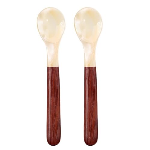 2er Set Perlmuttlöffel Kaviarlöffel Eierlöffel Caviar Spoons Handarbeit Kaviarlöffeln Perlmutt Servierlöffeln Klassischer Kaviarlöffel Eierlöffel Perlmutt für Ei Eis Kaffee Marmelade von JAWSEU