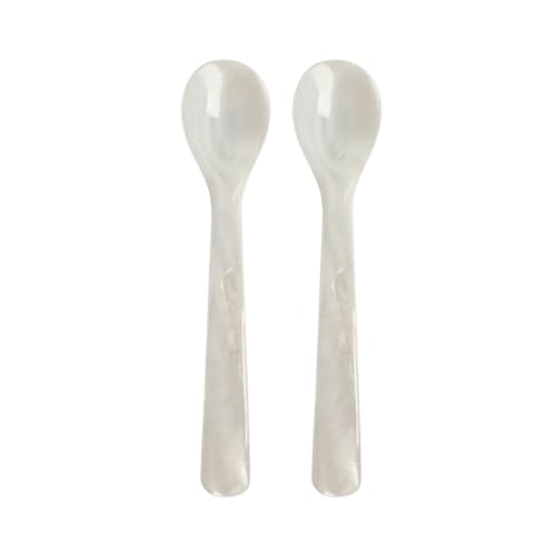 2er Set Perlmuttlöffel Kaviarlöffel Eierlöffel Caviar Spoons Handarbeit Kaviarlöffeln Perlmutt Servierlöffeln Klassischer Kaviarlöffel Luxus Handgemachte Löffel für Kaviar Eier Serving von JAWSEU