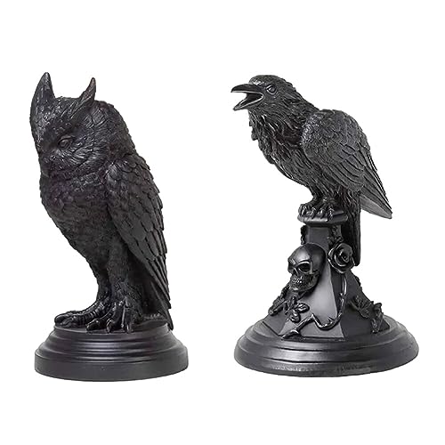2pcs Kerzenhalter für Stumpenkerzen, Schwarzer Kerzenhalter für Halloween, Retro Kerzenhalter Halter Kerzen Ständer Kerzenleuchter Weihnachten Tabelle für Kaffee Mantel Kamin Dekor von JAWSEU