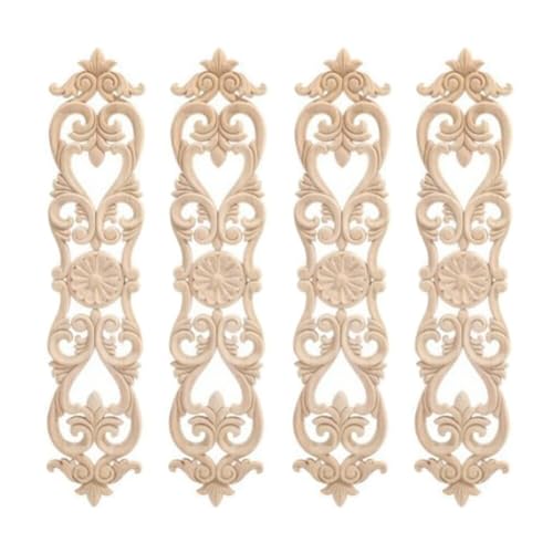 4 Stück Schrankaufkleber Geschnitzt Decal, Vintage Holz Geschnitzte Möbel Appliques Lange Geschnitzte Onlay Applique Holz Ornamente Ecke Onlay Applique Möbel Holz geschnitzter Aufkleber 4 Stück Schrankaufkleber Geschnitzt Decal, Vintage Holz Geschnitzte Möbel Appliques Lange Geschnitzte Onlay Applique Holz Ornamente Ecke Onlay Applique Möbel Holz geschnitzter Aufkleber von JAWSEU