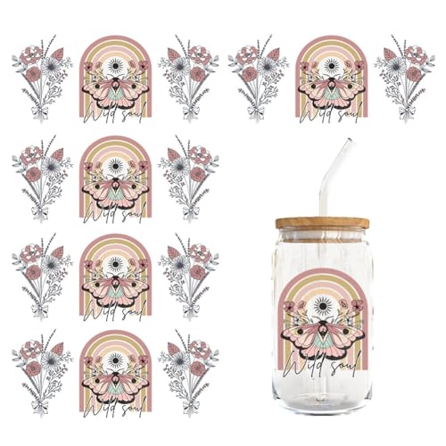 5pcs UV DTF Tasse Wrap Transfer Sticker UV DTF Cup Wrap Transferaufkleber Für Glas 16oz Wasserfeste Rub on Transferaufkleber Becher Wickeln Transfers Sticker für Kaffee Gläser Transfers Tasse 5pcs UV DTF Tasse Wrap Transfer Sticker UV DTF Cup Wrap Transferaufkleber Für Glas 16oz Wasserfeste Rub on Transferaufkleber Becher Wickeln Transfers Sticker für Kaffee Gläser Transfers Tasse von JAWSEU