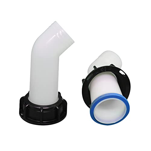 Düse Ventil Kappe, IBC Adapter Ablauf Abdeckung Auslauf Schlauch Anschluss Verlängerung Wassertank Ablauf Abdeckung Düse Ventil Kappe für IBC Wassertanks von JAWSEU