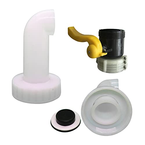 Düse Ventil Kappe, IBC Adapter Ablauf Abdeckung Auslauf Schlauch Anschluss Verlängerung Wassertank Ablauf Abdeckung Düse Ventil Kappe für IBC Wassertanks von JAWSEU