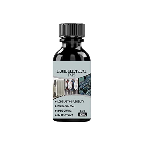 Flüssiges Isolierband, 50ML Flüssigisolierender Gummiüberzug, Liquid Electrical Tape, Schwarzes Elektrisches Isolierband für Flüssige Isolierung zur Elektronischen von JAWSEU