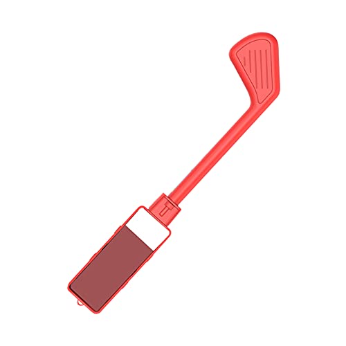 JAWSEU Golf Rod Kompatibel with Switch, Controller Handle Golfclubs Motion Grip Zubehör, Golfschläger kompatibel mitr Golf Switch Super Rush, Spielzubehör Rot von JAWSEU