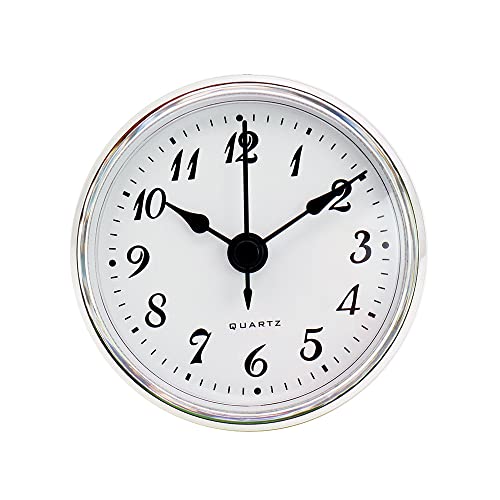 JAWSEU 70mm Runde Uhr aus Quarzuhr mit Römischen Ziffern, Clock Inserts Einbau-Uhr Quartz Uhrwerk Tischuhr für Home Office Klassenzimmer JAWSEU 70mm Runde Uhr aus Quarzuhr mit Römischen Ziffern, Clock Inserts Einbau-Uhr Quartz Uhrwerk Tischuhr für Home Office Klassenzimmer von JAWSEU