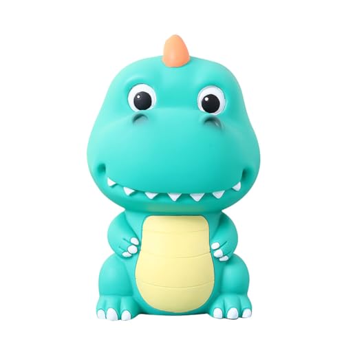 JAWSEU Dinosaur Piggy Bank, Spardose Kinder Bankspardose Cartoon GrüN Dinosaurier Sparschwein, Münzen-Bank Geldbank Halter für Kinder Bruchsichere Sparschwein Plastik Münze Sparschwein für Kinder von JAWSEU