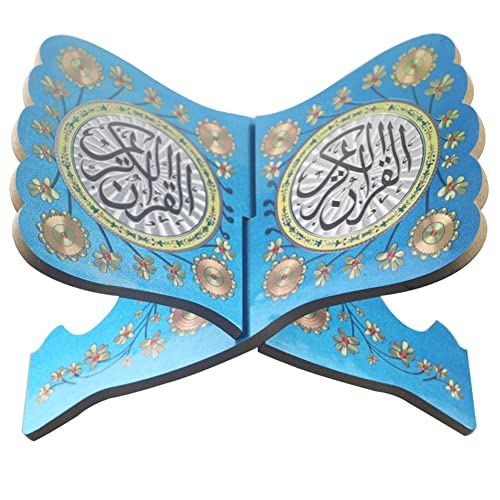 JAWSEU Holz Koran-Buchständer, Muslimischer Buchhalter, Koran Halter, Heiliges Buch Ständer, Ramadan Tisch Ornament, Muslimische Feste Dekoration von JAWSEU