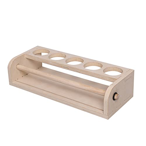 JAWSEU Kinder Tischpapier Rolle Dispenser, Rollenspender für Zeichenpapier aus Holz, Zeichenpapier-Organizer-Halter, Bastelpapierrollen-Aufbewahrungshalter für Kinderkunst von JAWSEU