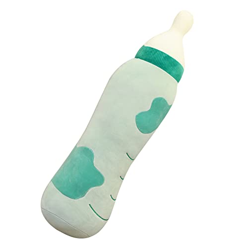 JAWSEU Milk Plüschkissen, Cartoon Babyflasche Stofftier Plüsch Umarmung Kissen Plüsch Rückenkissen Geschenk Spielzeug Kind Kissen Geburtstagsgeschenk, 50cm von JAWSEU