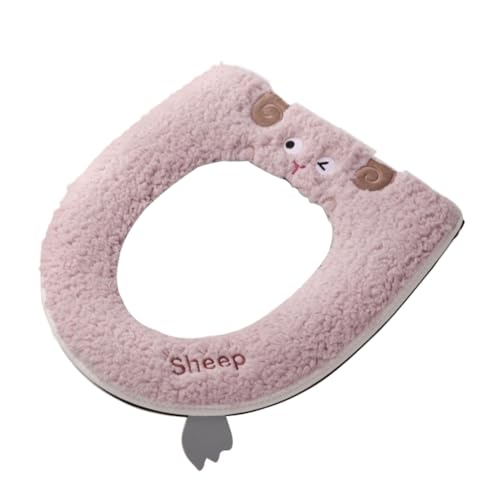 JAWSEU WC Sitzbezüge, Wärmer WC Sitzkissen Universal Reißverschluß Waschbar Toilettensitzabdeckung Pads Toilet Seat Cover WC Sitz Pad Toiletten Sitzbezug antibakterielles Home WC Sitzkissen mit Griff von JAWSEU