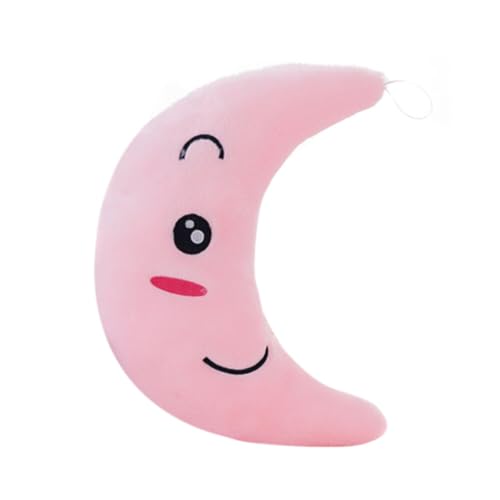 LED Kissen, Mond Leuchtende Plüschtier Kissen Gefüllte Stofftiere LED Plüschkissen Kinderzimmer Kissen Weihnachten Halloween Party Dekor Plüsch Puppe Kuscheltier für Jungen Mädchen Kinder von JAWSEU