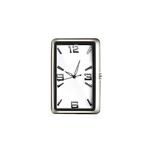 Quadrat Auto-Entlüftungsuhr, Auto Armaturenbrett Uhr Cars Air Vent Clip Quarzuhren Universal Pocket Mini-Stick-On-Uhr Autodekoration Uhr Fahrzeugschmuck Autos Uhr Innenausstattung von JAWSEU