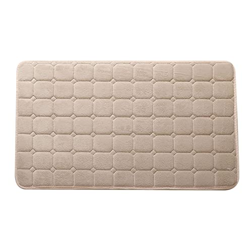 Badteppich Rutsch Badematte 40X60CM Memory Foam Badteppich Anti Rutsch Duschmatte Deko Fussmatte rutschfeste Matte für Badezimmer Wohnzimmer von JAXICH