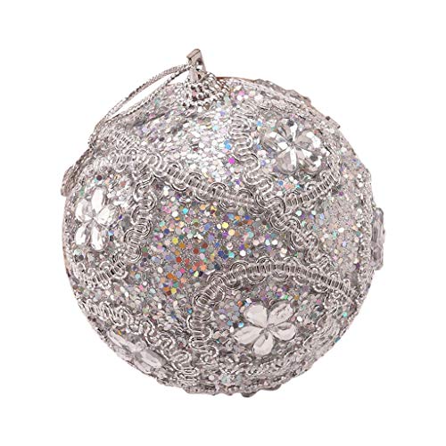 Christbaumschmuck Glitzer Weihnachtskugel Strass Kugeln Ornament Weihnachten 8CM Dekoration Dekoration & Aufhänger Hängestuhl Mit Gestell Kinder von JAXICH