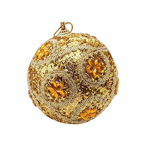 Christmas Weihnachtskugeln Glitzer Weihnachtskugel Strass Kugeln Ornament Weihnachten 8CM Dekoration Dekoration & Aufhänger Hängestuhl Mit Gestell Kinder von JAXICH