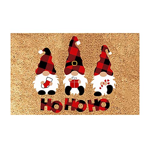 Fußmatte Weihnachten Teppich GNOME Matte Teppich Bodenmatte Saisonale Teppich für Indoor Outdoor Schlafzimmer, Flur Wohnzimmer Boden, Küche Badezimmer von JAXICH