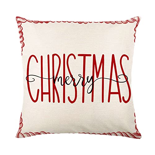 JAXICH Kissenbezüge Weihnachten Moderne Weihnachts Rentier Kissenbezüge Xmas Kissenbezug Weihnachtskissenbezug Sofa Kissen Outdoor Couchkissen 45 x 45 cm von JAXICH