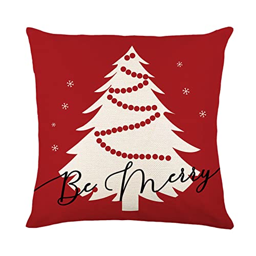 JAXICH Weihnachtskissenbezug Weihnachtselementstile Muster Dekorative Xmas Kissenbezug Weihnachtskissenbezug Sofa Kissen Outdoor Couchkissen 45 x 45 cm von JAXICH