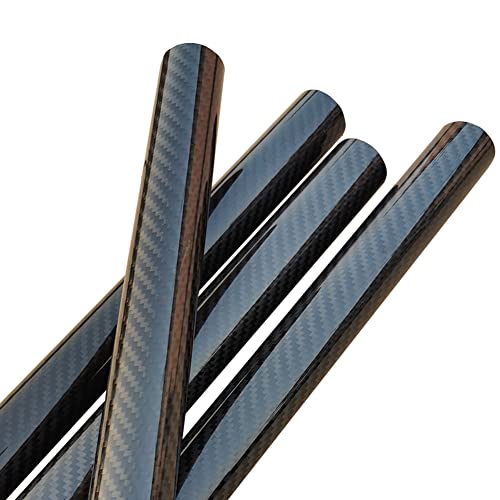 (2 Stück) 3K-Kohlefaser-Rohre, Länge 500 mm, Außendurchmesser 10 mm, Innendurchmesser 8 mm, Köperglanz, für UAV-Rahmen. von JAXU CWN 'ART