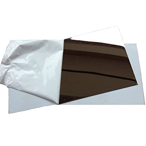 304 Spiegel Edelstahlplatte Rostfrei und langlebig 0,8 mm x 100 mm x 100 mm (5 Stück) von JAXU CWN 'ART