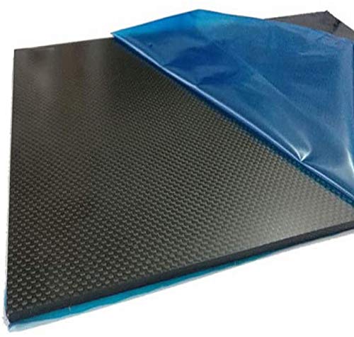 Kohlefaserplattenblatt 3 mm x 100 mm x 600 mm, für DIY Drohnenrahmen Kohlefaserplatte (Leinwandgewebe matt) von JAXU CWN 'ART