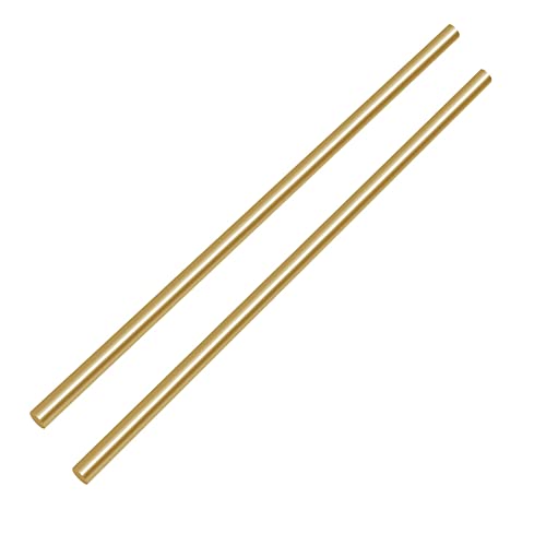 Runde Stange aus massivem Messing, Durchmesser: 1,3 mm, Länge: 500 mm, für verschiedene Miniatur-Achsen, Modelle, 2 Stück Runde Stange aus massivem Messing, Durchmesser: 1,3 mm, Länge: 500 mm, für verschiedene Miniatur-Achsen, Modelle, 2 Stück von JAXU CWN 'ART