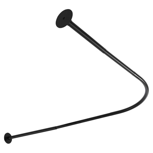 JAYEUW Duschvorhangstange L Form Verstellbare Duschstange Edelstahl Duschvorhang Winkelstange Duschstange Erweiterbar Duschstange für Badezimmer Badewanne 72-95x90-130cm Max.Tragfähigkeit 8kg von JAYEUW