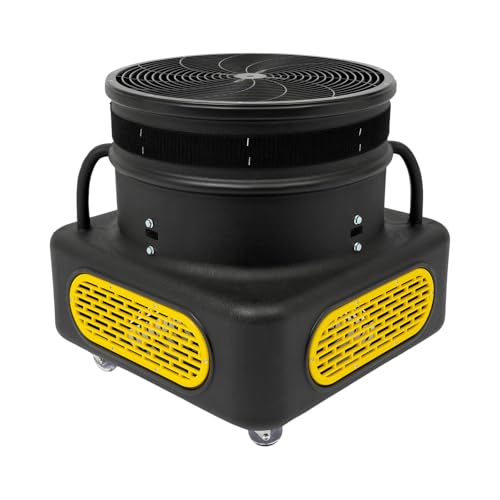 JAYEUW Luftgebläse Puppet Tänzerin Blower 750W Luftgebläse für 5-7 m hohe Puppentänzer 2800RPM Elektrische Gebläse mit 4 Räder für Events und Ladenpräsentationen Geburtstage Partys (Schwarz) von JAYEUW