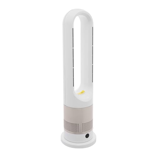 Rotorloser Ventilator Säulenventilator Turmventilator mit Fernbedienung Kaltluft&Warmluftmodus 8 Geschwindigkeiten 80° Oszillation LED-Anzeige 9H Timer Ventilator Leise für Schlafzimmer (Roségold) von JAYEUW