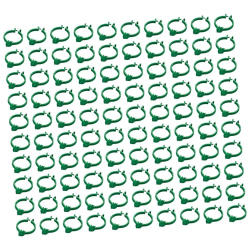 JAYIOLA 100x Gewächshaus Reben Befestigung Clip für Pfeffer, Gurke Zubehör Durchmesser 4cm von JAYIOLA