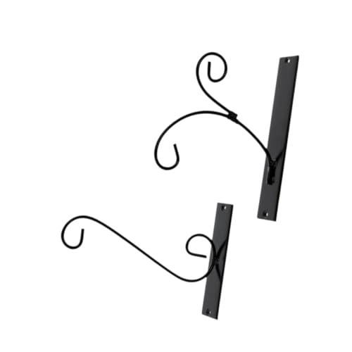 JAYIOLA 2 Stück Wandhalterung Metall Pflanzenhalter für Hängende Windchimes Straßenlaternen von JAYIOLA