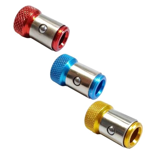 JAYIOLA 3 Stück Schraubenring Magnetischer Schraubenhalter Aufsatz für Bohrschrauber Metallring Fixiert die Schraube Sicher Am Bit für Werkstatt Garage Und von JAYIOLA
