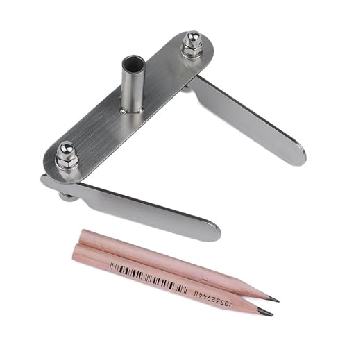 JAYIOLA 3 Stücke Mittelpunktsucher Streichmaß Anreißlehre Und Markierungswerkzeug Aus Edelstahl für Langlebigkeit Und Genauigkeit für Bauwesen Rohrbiegen Und, 60 Mm von JAYIOLA