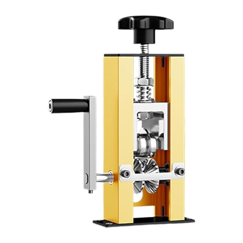 JAYIOLA Abisoliermaschine Manueller Drahtabisolierer Kabelabisolierer Kupferschälmaschine mit Handkurbelantrieb Aus Legierung für Schrottverarbeitung Und Kup, Gold JAYIOLA Abisoliermaschine Manueller Drahtabisolierer Kabelabisolierer Kupferschälmaschine mit Handkurbelantrieb Aus Legierung für Schrottverarbeitung Und Kup, Gold von JAYIOLA