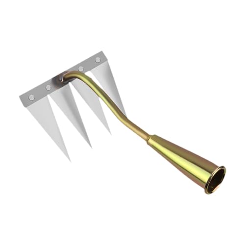 JAYIOLA Abnehmbare Gartenarbeit Hand Unkrebs Werkzeug -Puller -Werkzeug Mehrzweck Unkretik -Rake -Handbuch klaue für den Hinterhof Rasengarten , 4 Zinken von JAYIOLA