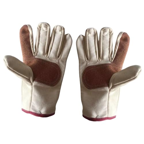 JAYIOLA Arbeitshandschuhe Gartenhandschuhe Schutzhandschuhe Und Erntehandschuhe Aus Robustem Segeltuch Verdickt Und Dornenfest für Und Gartenarbeit, Style B von JAYIOLA
