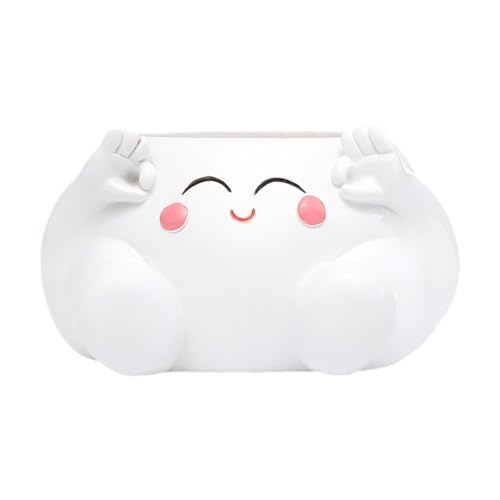 JAYIOLA Blumentopf Als Geschenk Zur Einweihung, Pflanztopf für Schreibtisch Und Wohnzimmer, Mehrfarbig, Style D von JAYIOLA