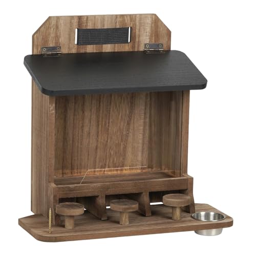 JAYIOLA Eichhörnchen Futterstation Aus Holz, Stabiles Streifenhörnchenhaus für Terrasse, Hinterhof, Zaun, Bäume JAYIOLA Eichhörnchen Futterstation Aus Holz, Stabiles Streifenhörnchenhaus für Terrasse, Hinterhof, Zaun, Bäume von JAYIOLA