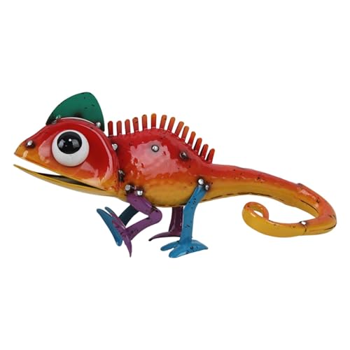 JAYIOLA Eidechsenskulptur Gartenfigur Metallskulptur Tierdekoration Landschaftsakzent Als Sofort Einsatzbereite Figur für Wege Rasenflächen Und Blumenbeete 3 JAYIOLA Eidechsenskulptur Gartenfigur Metallskulptur Tierdekoration Landschaftsakzent Als Sofort Einsatzbereite Figur für Wege Rasenflächen Und Blumenbeete 3 von JAYIOLA