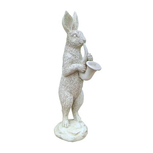 JAYIOLA Gartenfigur Kaninchen Als Lebensechte Skulptur Aus Strapazierfähiger Resin Ideal für Außenbereich Und Gartengestaltung, Style A JAYIOLA Gartenfigur Kaninchen Als Lebensechte Skulptur Aus Strapazierfähiger Resin Ideal für Außenbereich Und Gartengestaltung, Style A von JAYIOLA