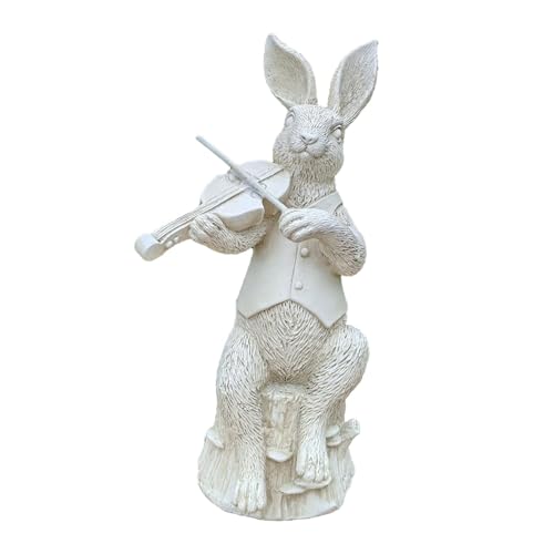 JAYIOLA Gartenfigur Kaninchen Als Lebensechte Skulptur Aus Strapazierfähiger Resin Ideal für Außenbereich Und Gartengestaltung, Style B JAYIOLA Gartenfigur Kaninchen Als Lebensechte Skulptur Aus Strapazierfähiger Resin Ideal für Außenbereich Und Gartengestaltung, Style B von JAYIOLA