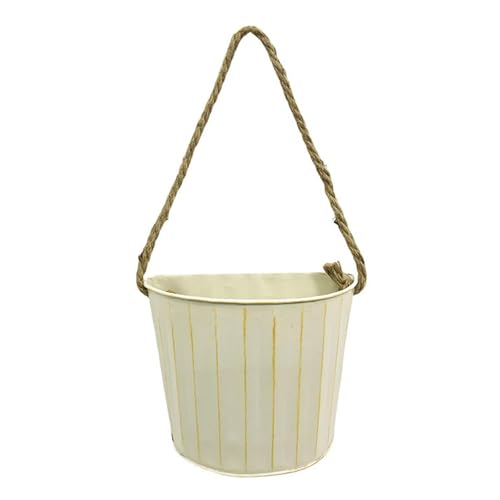 JAYIOLA Hängender Pflanzkübel Aus Eisen, Rustikaler Blumentopf Zum Aufhängen für Balkon, Hof JAYIOLA Hängender Pflanzkübel Aus Eisen, Rustikaler Blumentopf Zum Aufhängen für Balkon, Hof von JAYIOLA