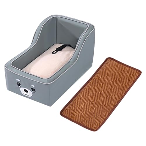 JAYIOLA Haustiersitz in der Autokonsole, tragbare Reisetasche für Hunde und Katzen, Grau JAYIOLA Haustiersitz in der Autokonsole, tragbare Reisetasche für Hunde und Katzen, Grau von JAYIOLA