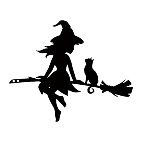 JAYIOLA Hexen Silhouette Aus Metall, Dekoration für Den Hinterhof, Mehrfarbig, 25 X 20.5 cm von JAYIOLA