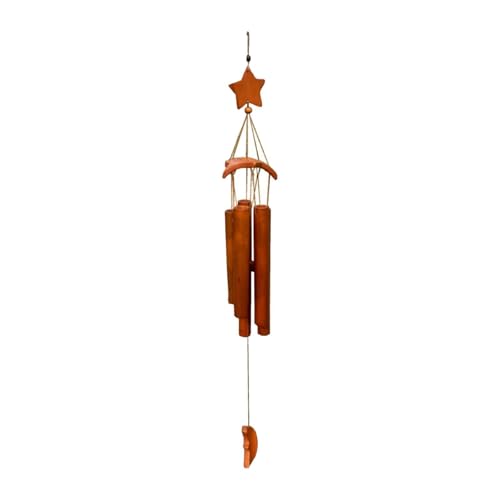 JAYIOLA Holz-Windspiel für den Garten, hängende Glocke, Musik-Element für die Dekoration von JAYIOLA