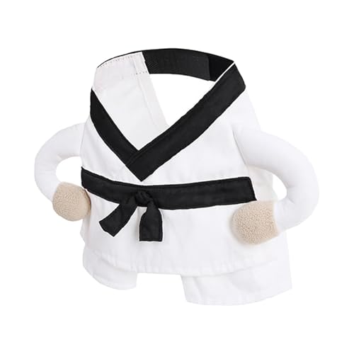 JAYIOLA Hunde-Outfit im Taekwondo-Stil, Verkleidung für Partys, süße Bekleidung für Welpen, S JAYIOLA Hunde-Outfit im Taekwondo-Stil, Verkleidung für Partys, süße Bekleidung für Welpen, S von JAYIOLA
