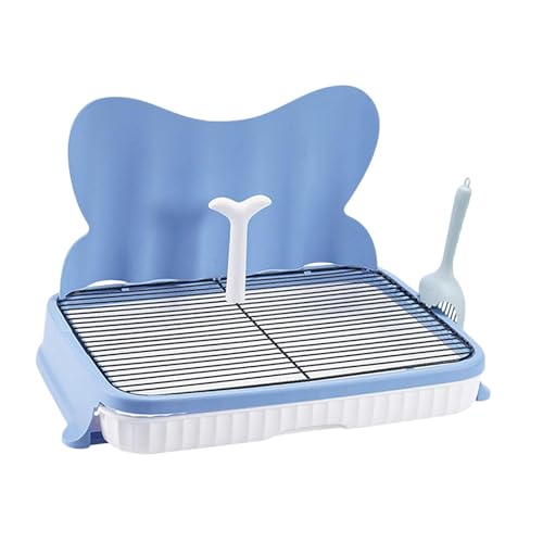 JAYIOLA Hundetoilette Hundeklo Welpentoilette PIPI Pad Halter Gittertoilette mit Führungspfosten Zum Trainieren Und Erhöhtem Spritzschutz für Drinnen Und Dra, 57 cm Blau 14 Mm JAYIOLA Hundetoilette Hundeklo Welpentoilette PIPI Pad Halter Gittertoilette mit Führungspfosten Zum Trainieren Und Erhöhtem Spritzschutz für Drinnen Und Dra, 57 cm Blau 14 Mm von JAYIOLA